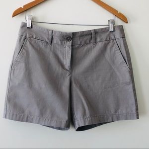 Ann Taylor Loft Chino Shorts Khaki Brown Cotton 4